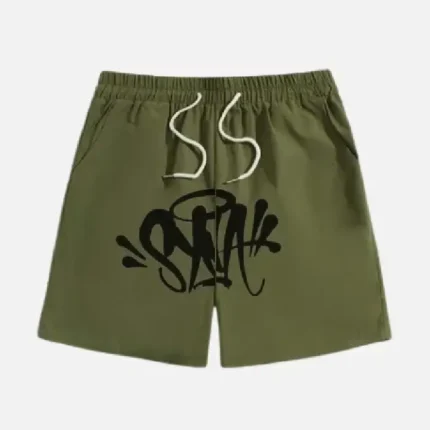 Central Cee Synaworld Shorts Olive Green 1