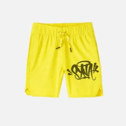 Central Cee Synaworld Summer Shorts Yellow (2)