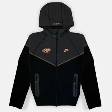 Nike x Syna World Tech Fleece Tracksuit – Black Bronze (1)